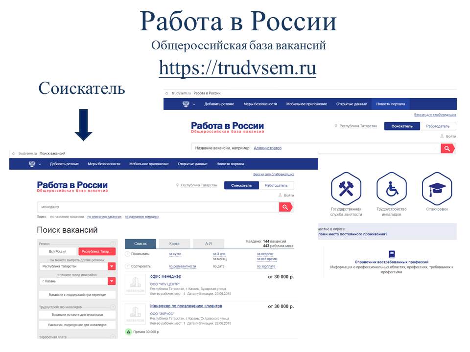 Интернет-портал «Работа в России»